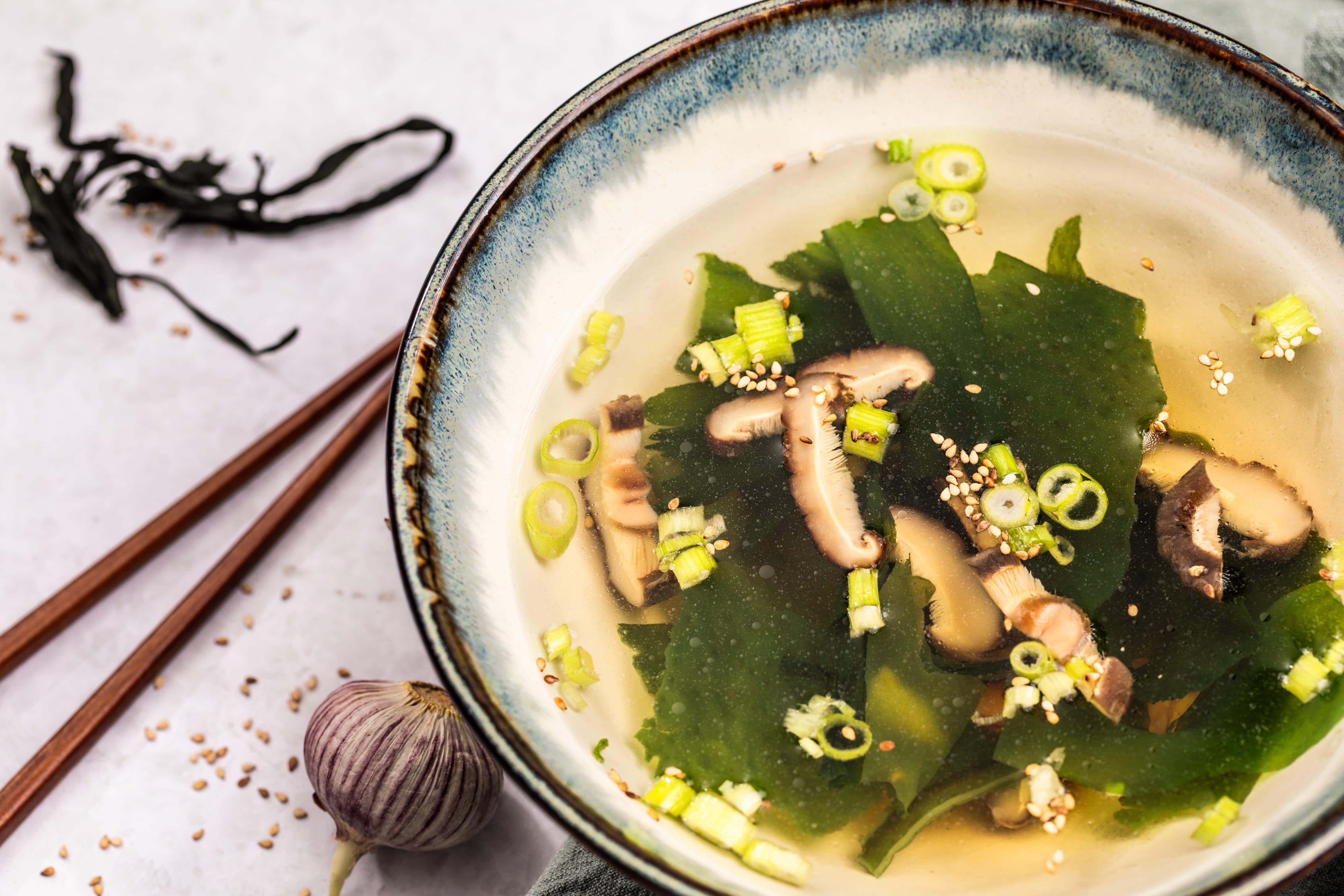 Algensuppe Shiitake