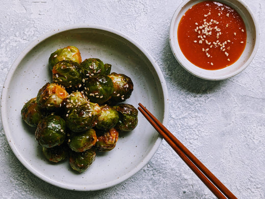 Gerösteter Rosenkohl mit Gochujang Sauce